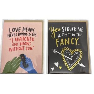 2 Emily McDowell Greeting Card Love Fancy Humorous Anniversary Valentine Cards